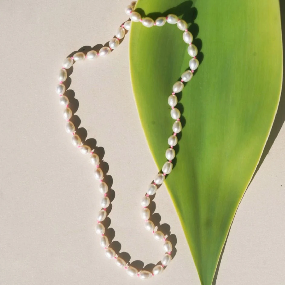Cluster Pearl Necklace
