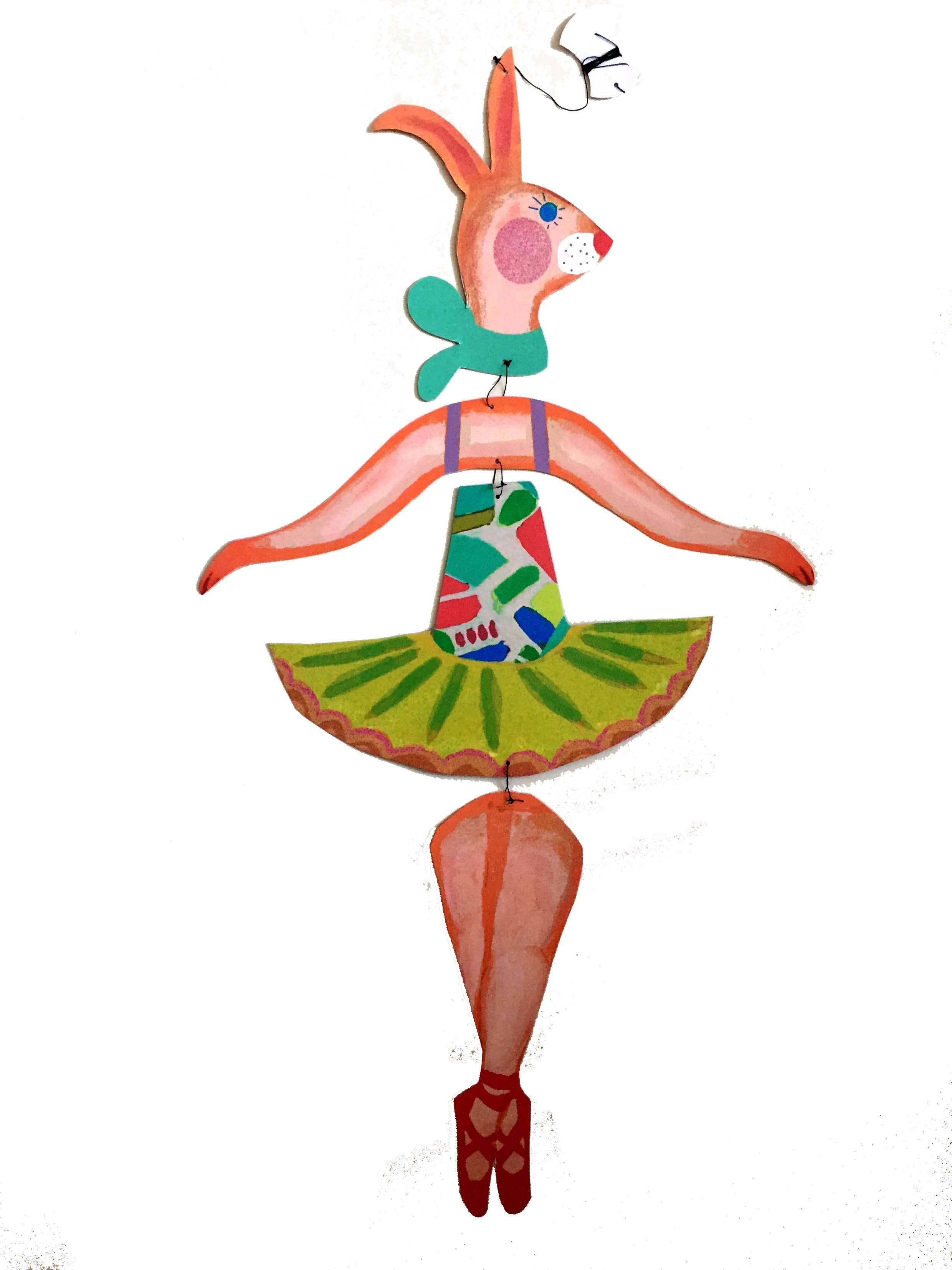 Rabbit Ballerina Nursery Mobile