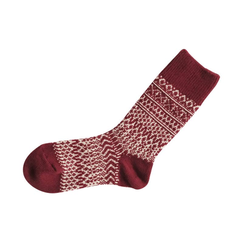 Wool Jacquard Socks
