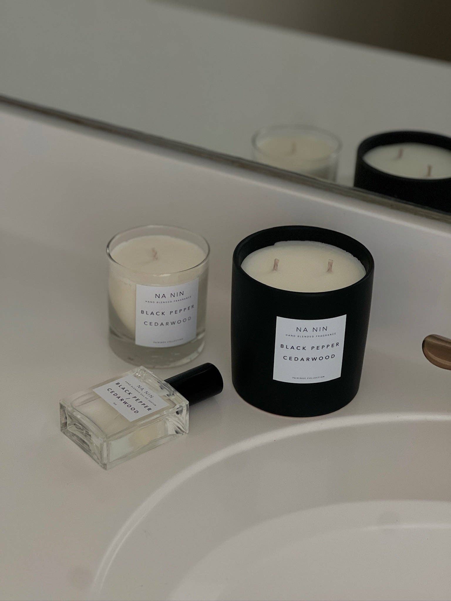 Black Pepper & Cedarwood Candle / Available in Multiple Sizes