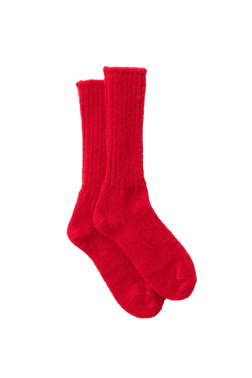 Mohair Socks Red
