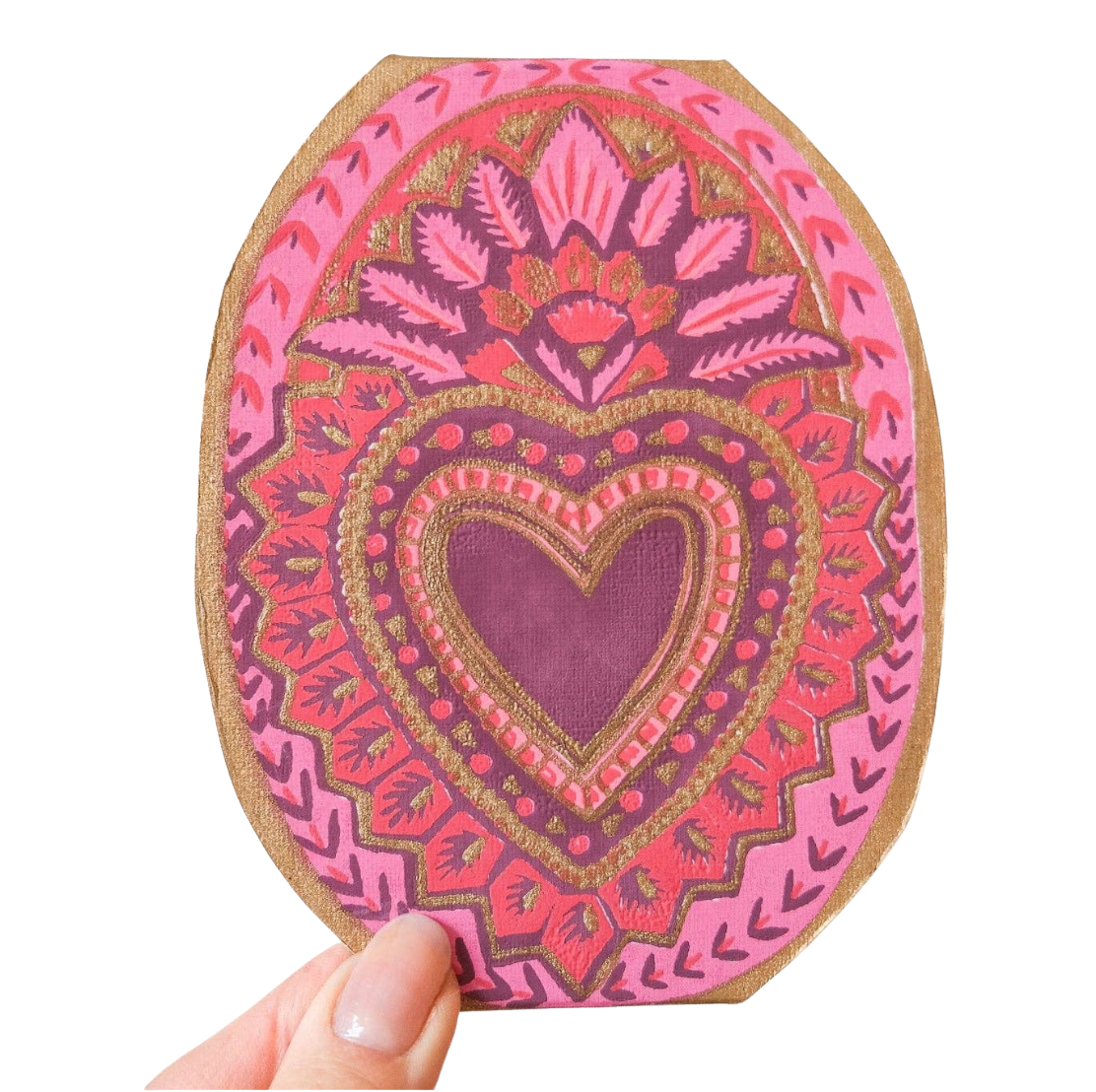 Heart Of Feathers Greeting Card