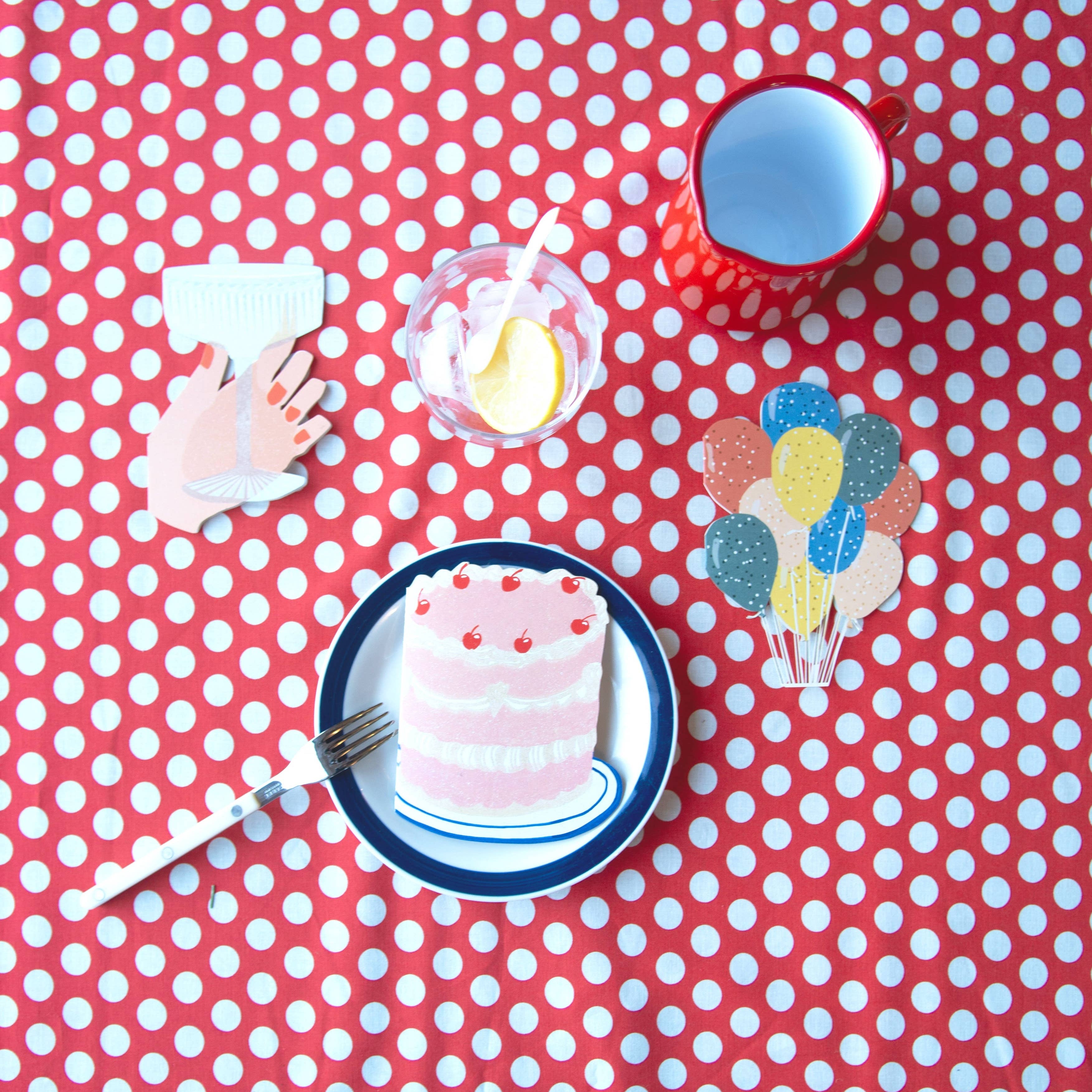 Party Cake Die Cut Card