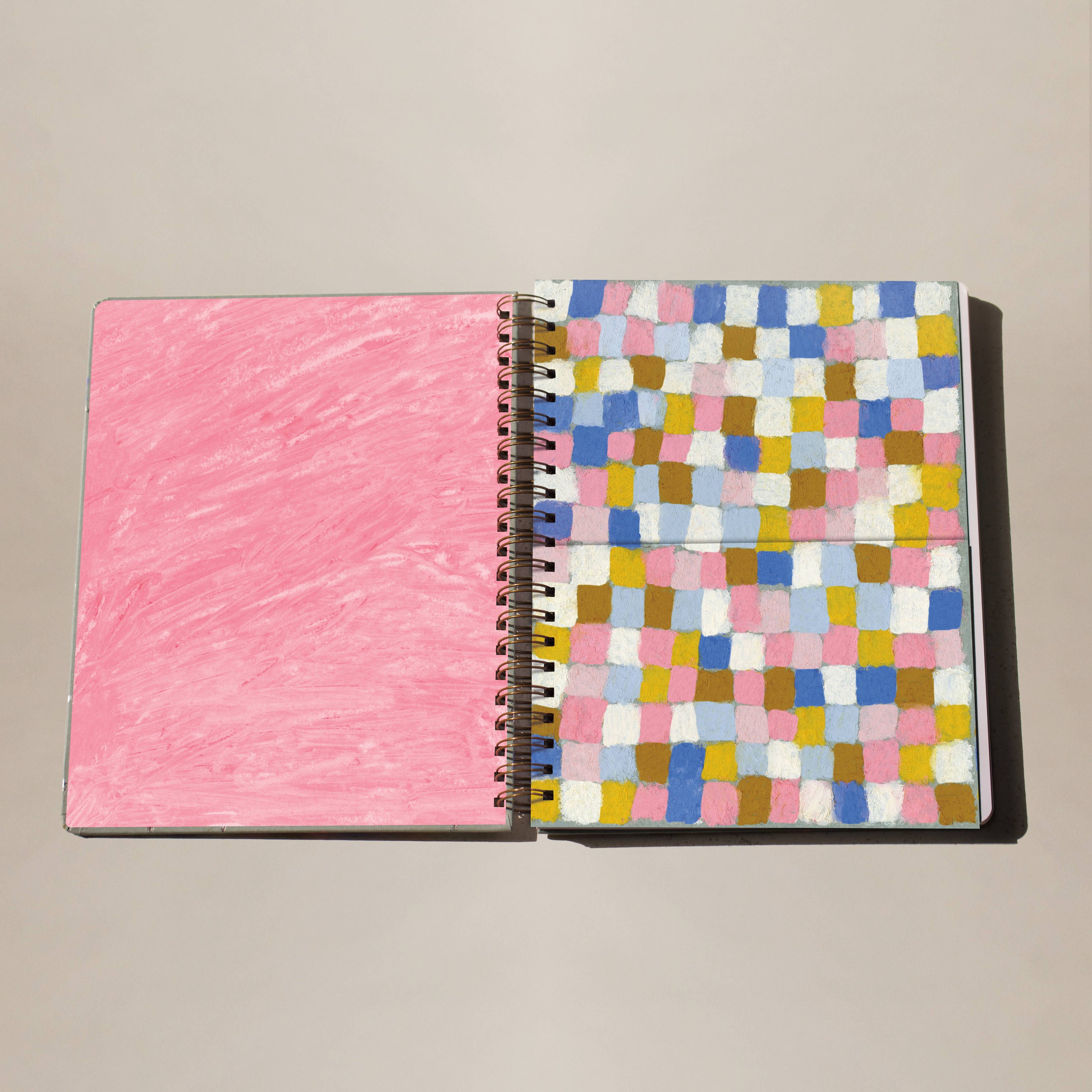 Pastel Weave Big Notebook