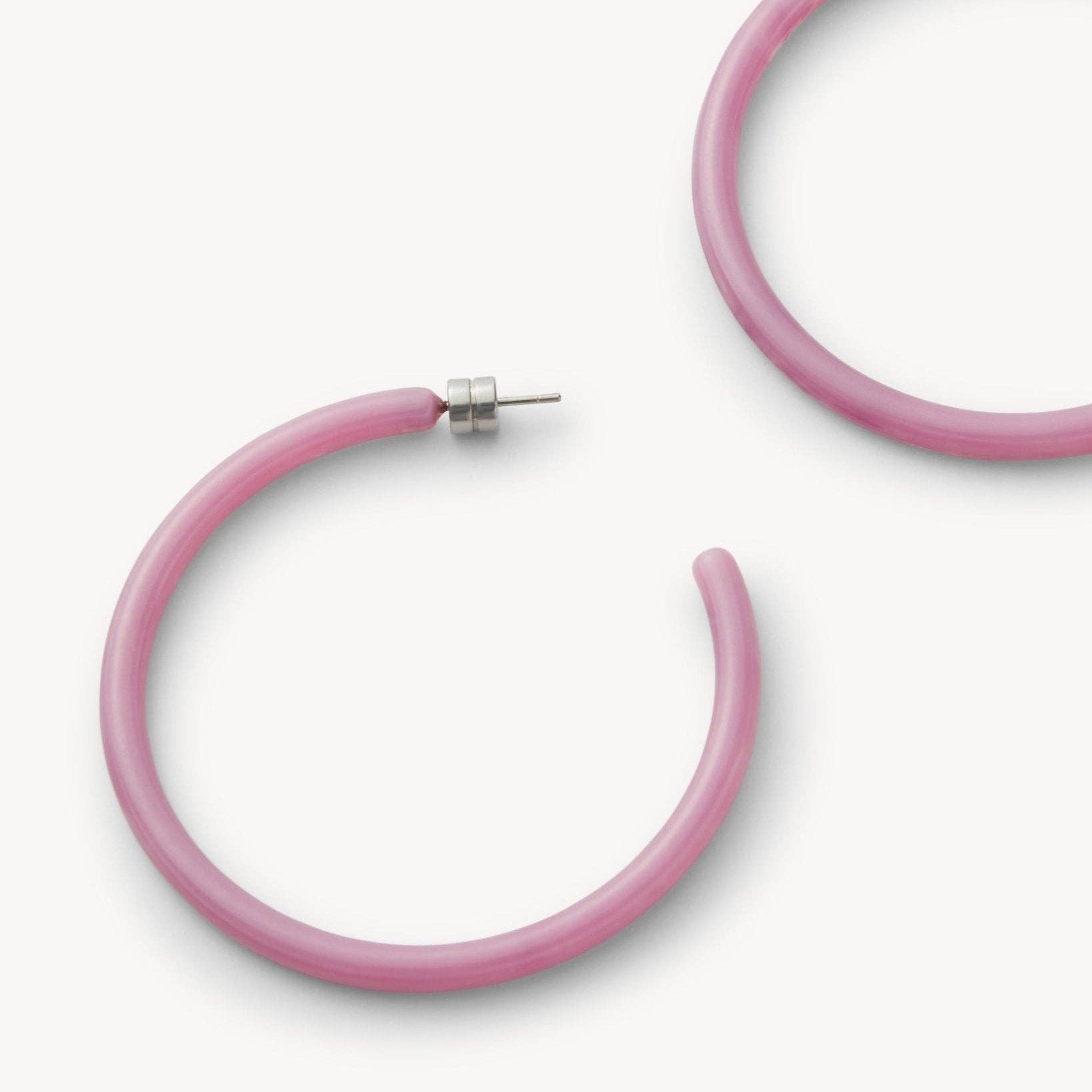 Large Hoops in Orchid