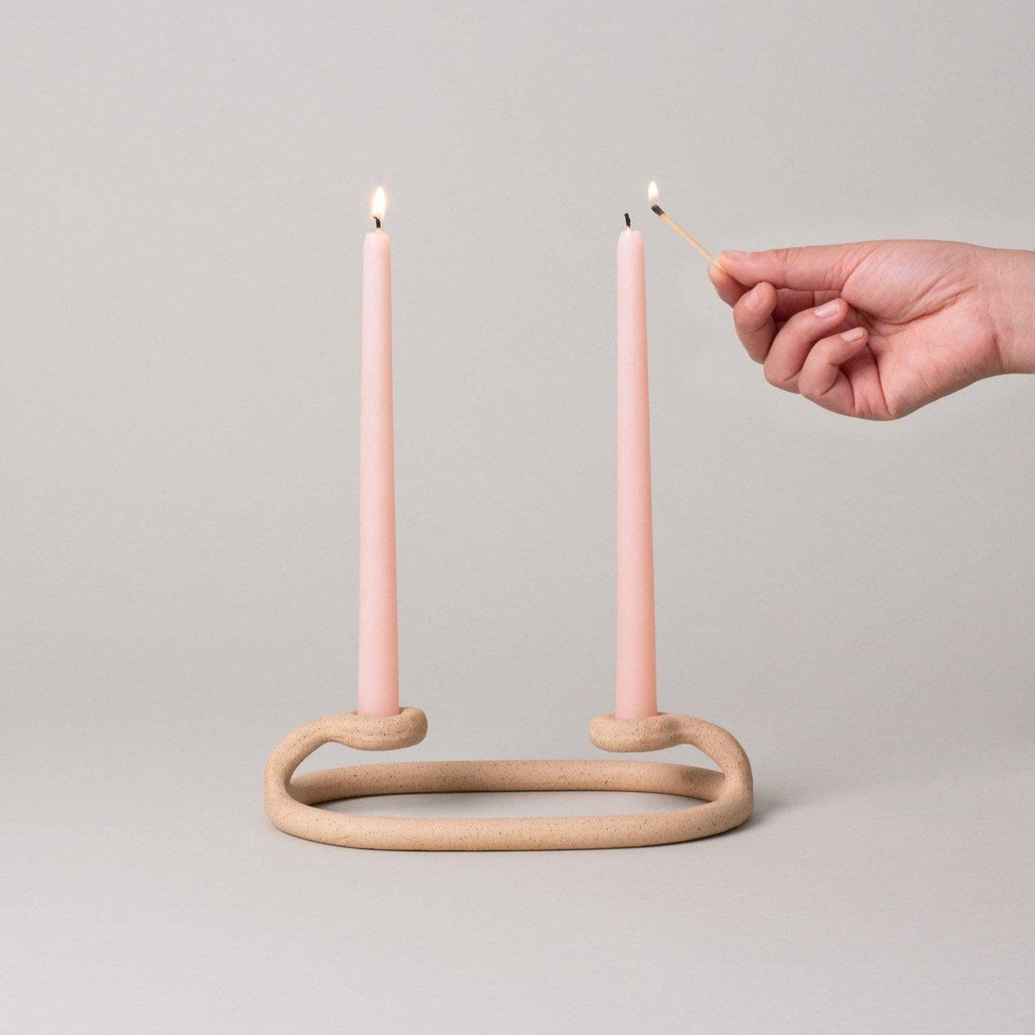 Duo Candlestick, Speckled