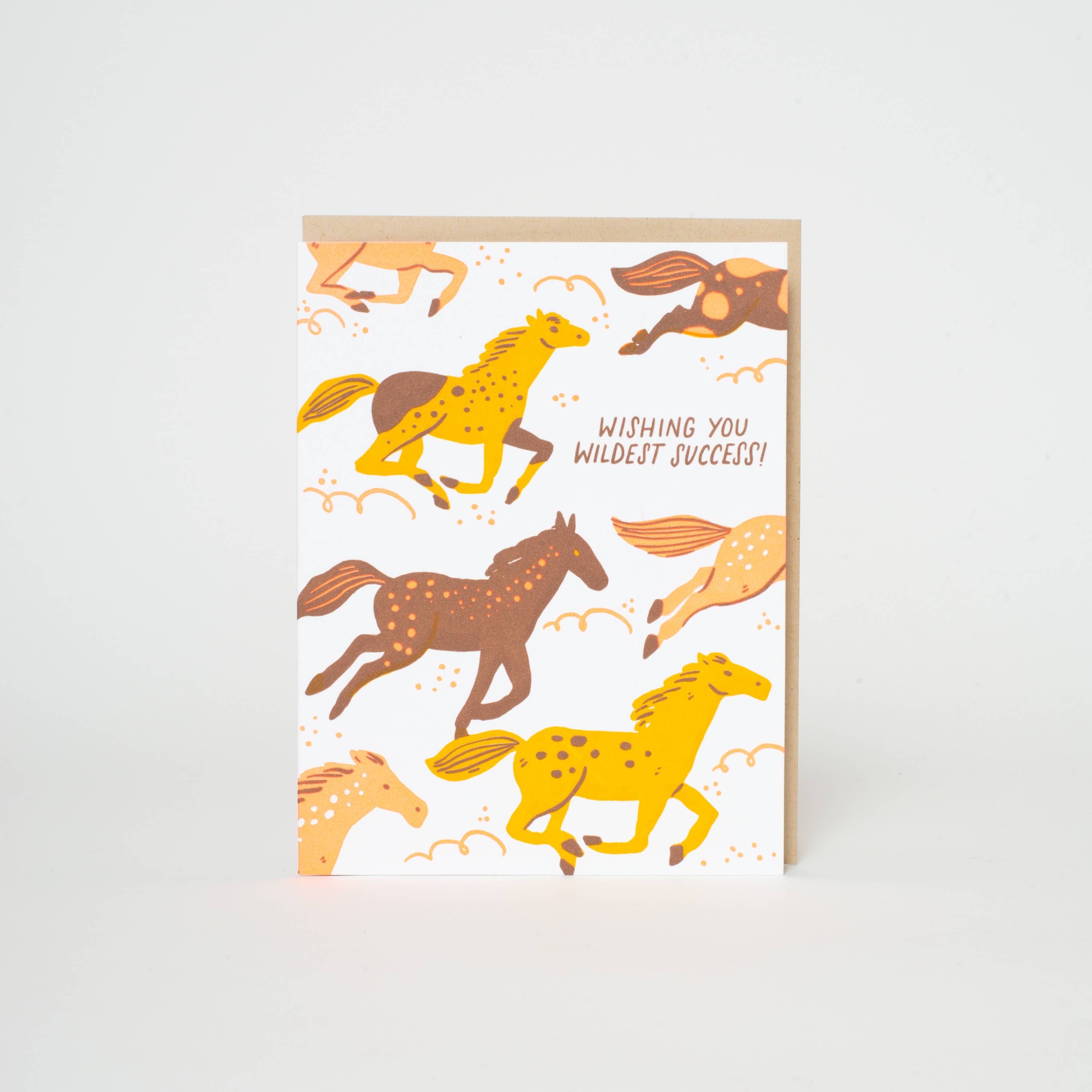 Congrats Wild Horses Greeting Card