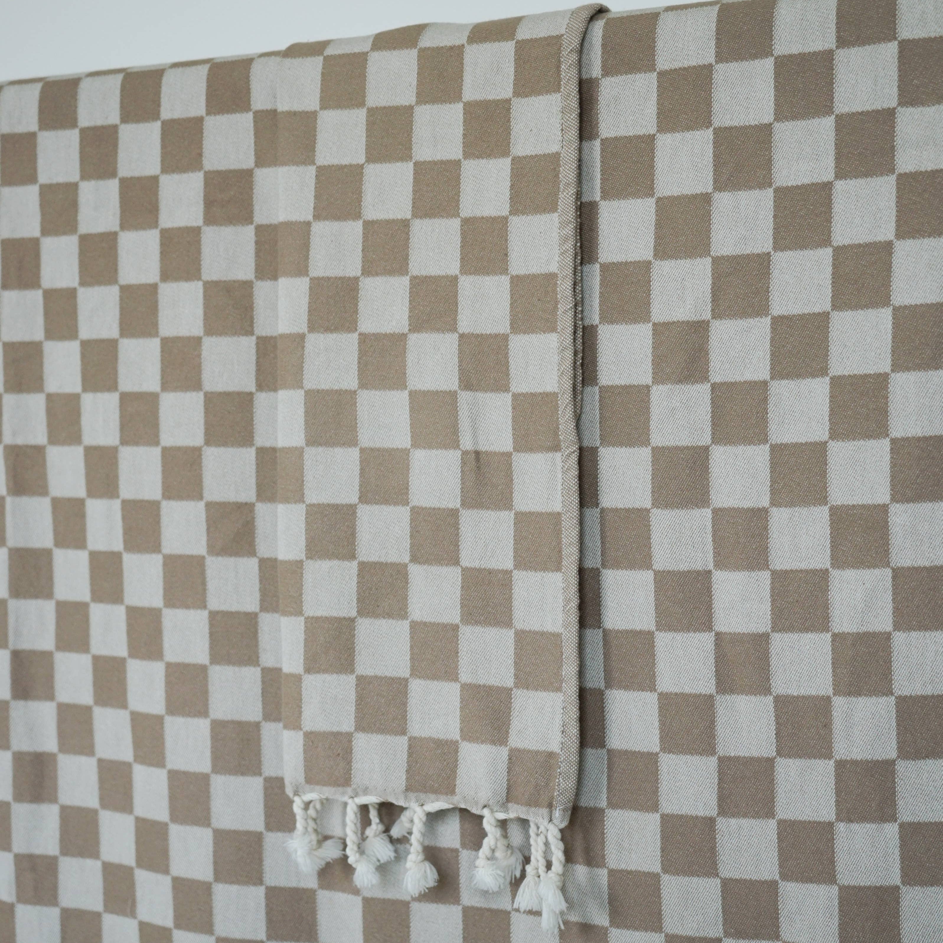 CHECK TURKISH TOWEL / OAT