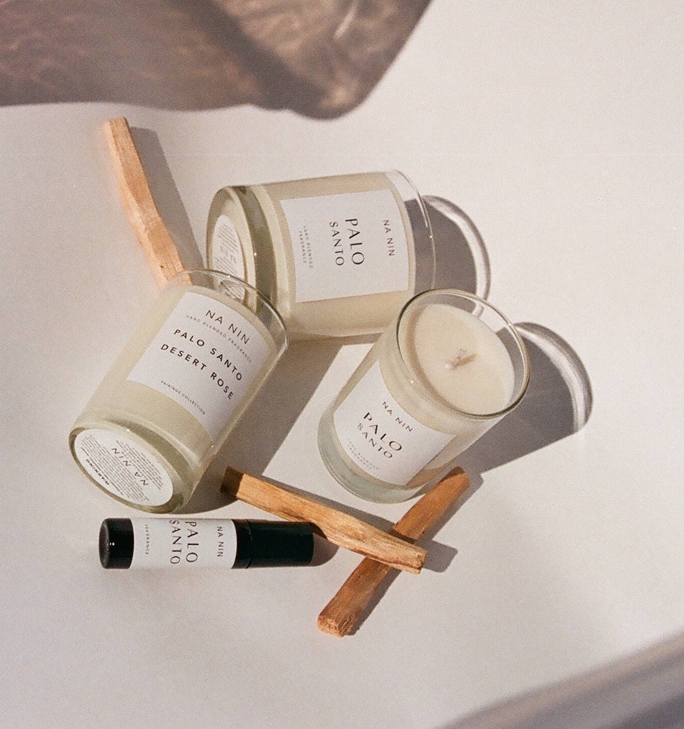 Palo Santo & Desert Rose Candle / Available in Multiple Sizes