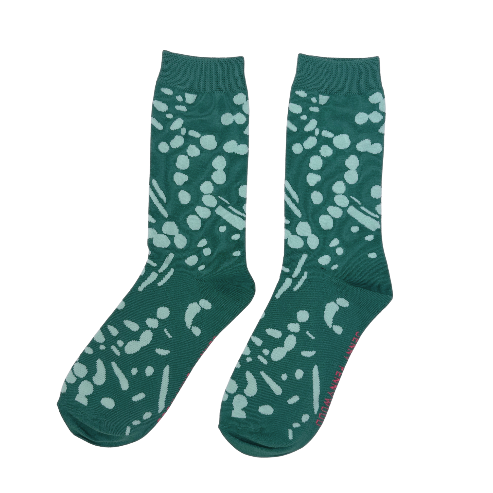 Crew Socks - Drape in Cactus & Mint