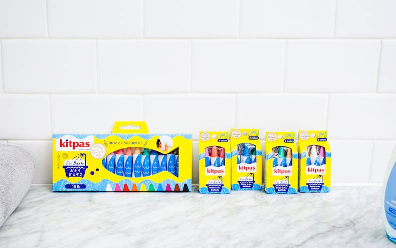 Kitpas Bath Crayons - Purple, Blue, Green