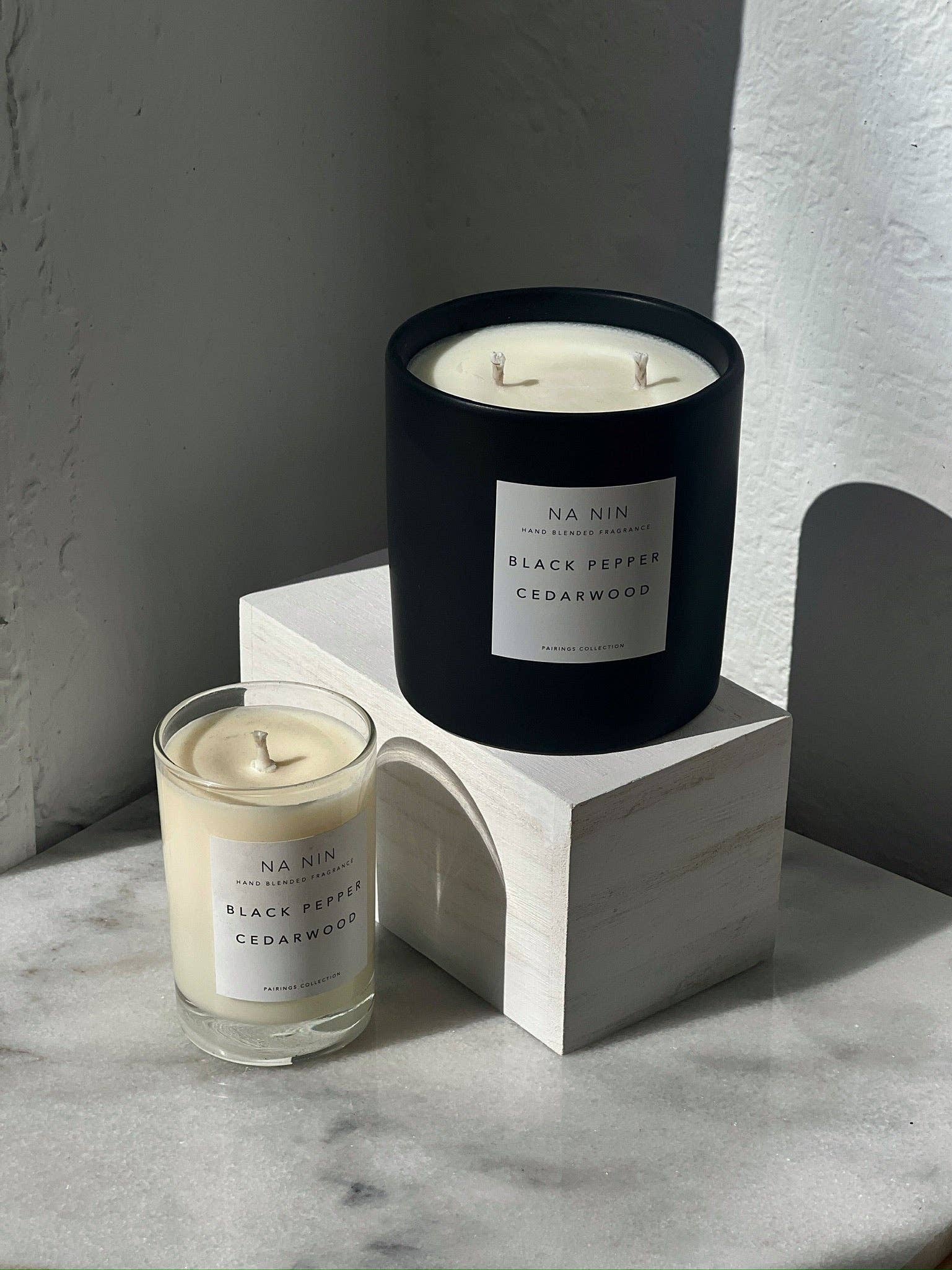 Black Pepper & Cedarwood Candle / Available in Multiple Sizes