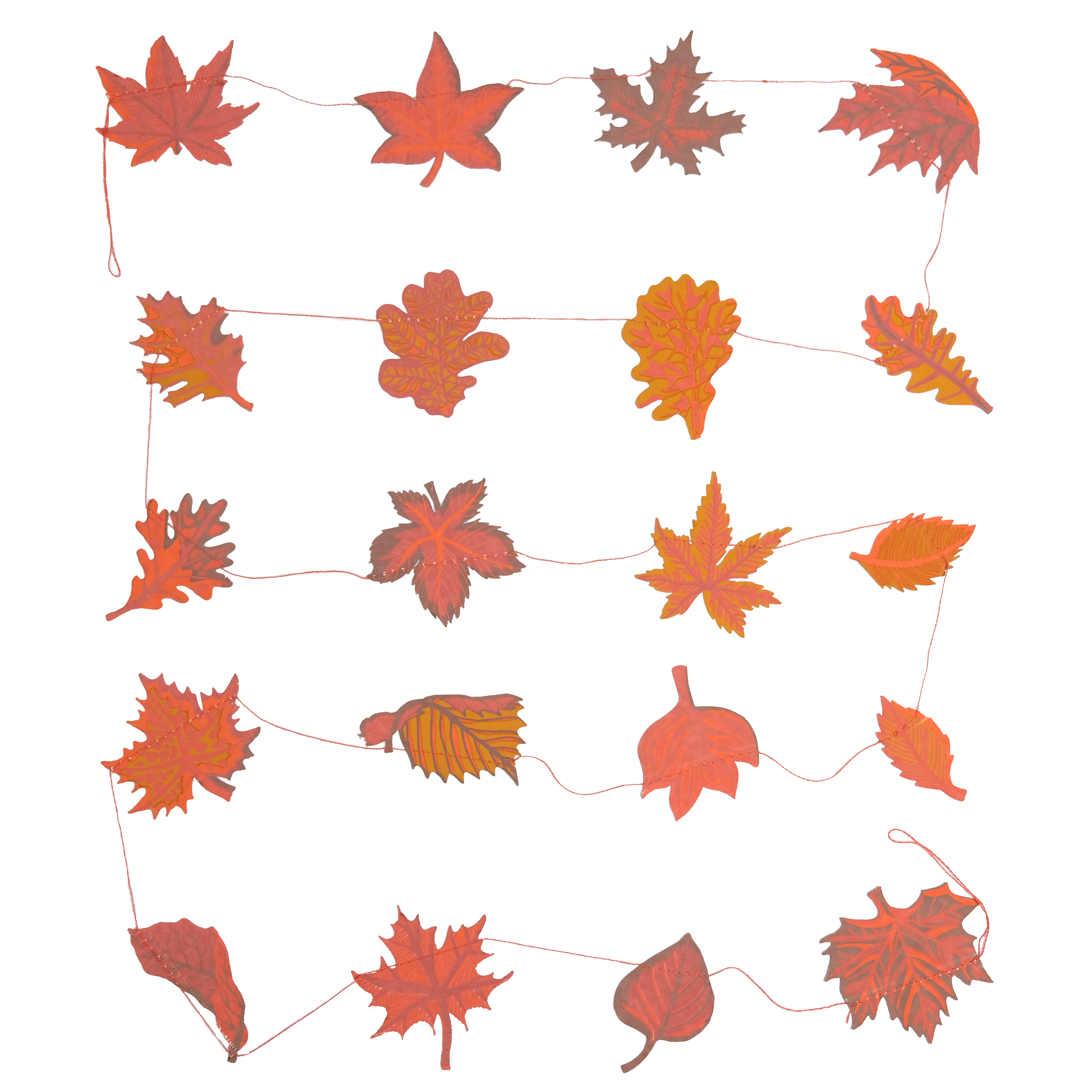 Autumn Leaves Sewn Garland