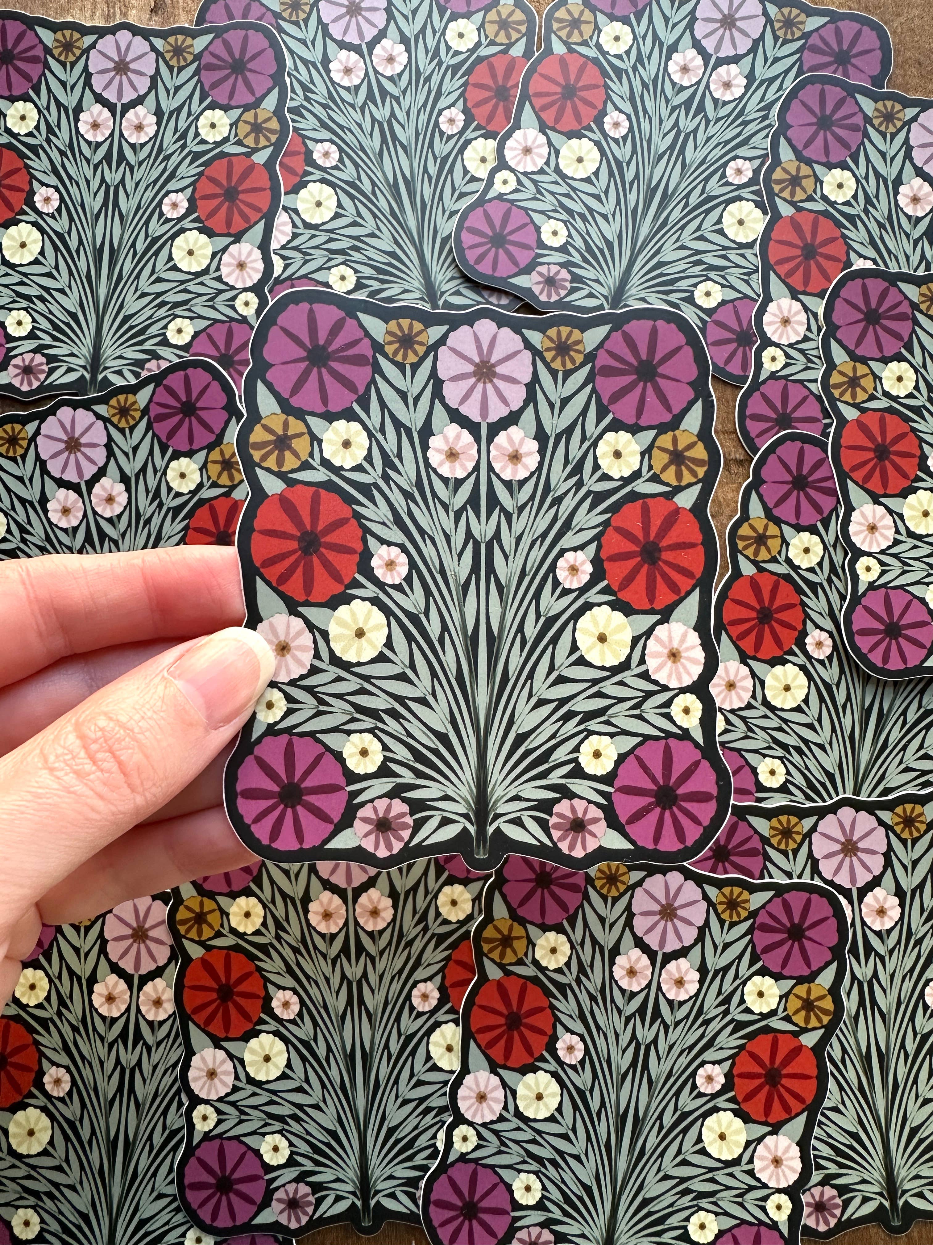 Floral Vinyl Sticker