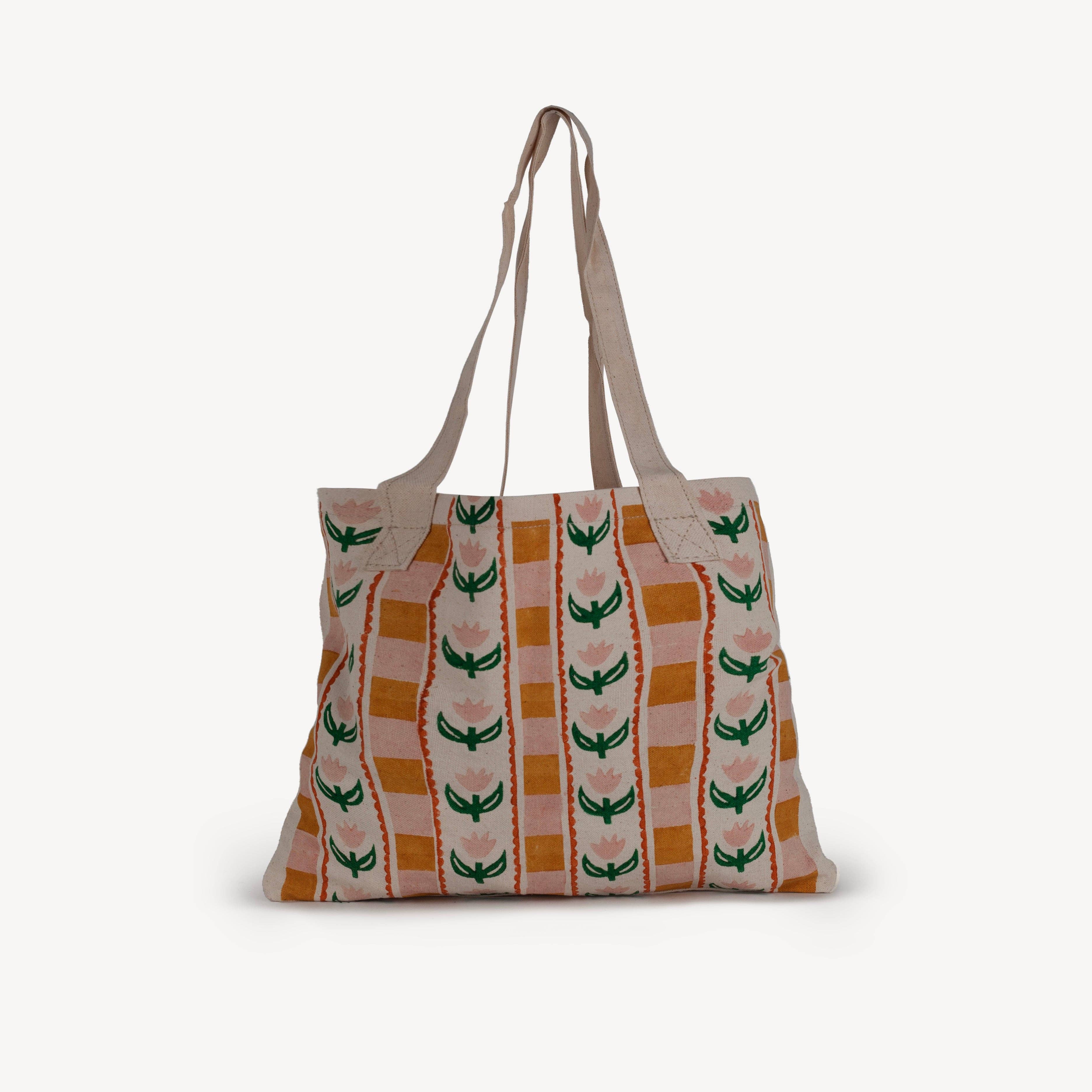 Tulip Print Tote - POS SAMPLE