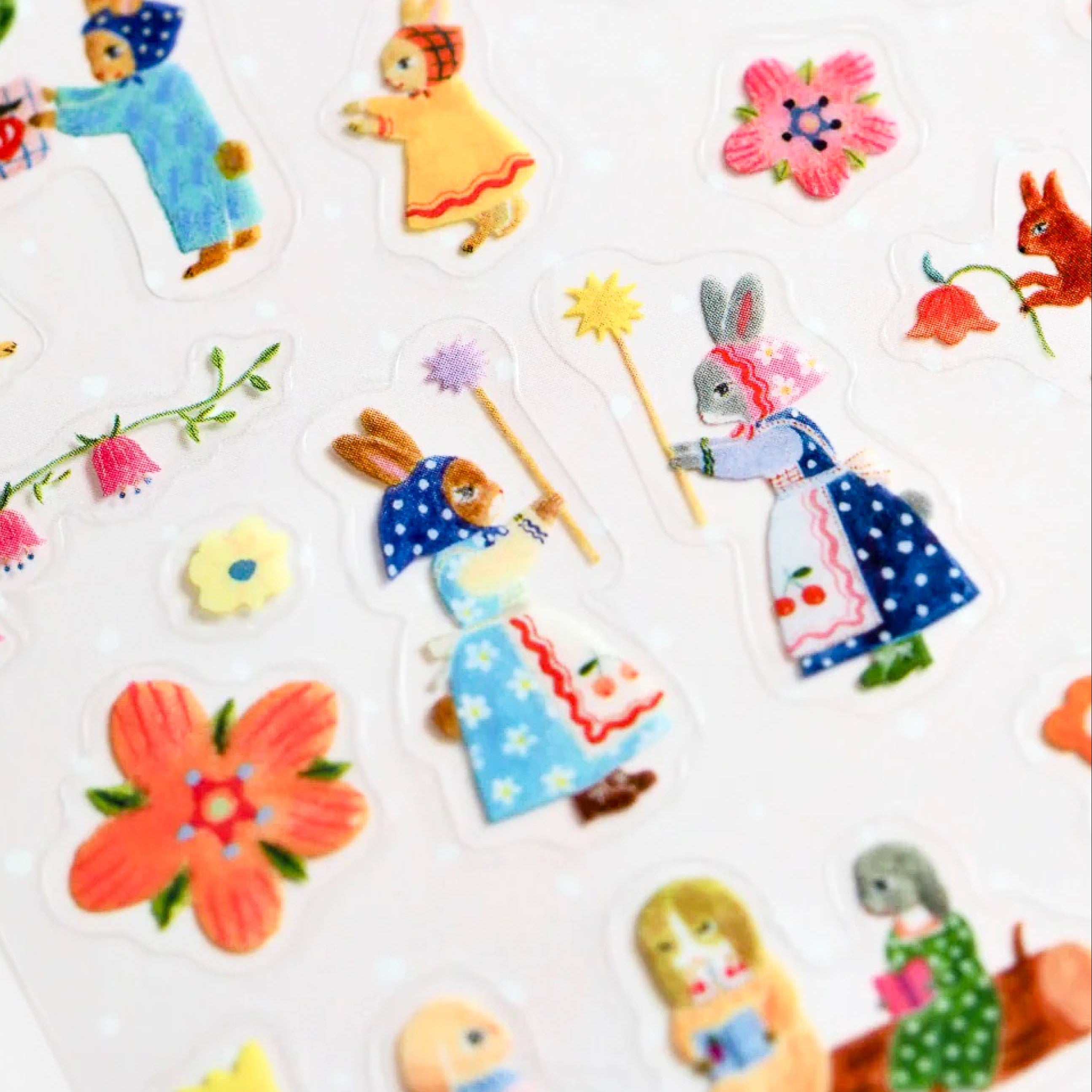 Aiko Fukawa Sticker Sheet - Rabbit Garden