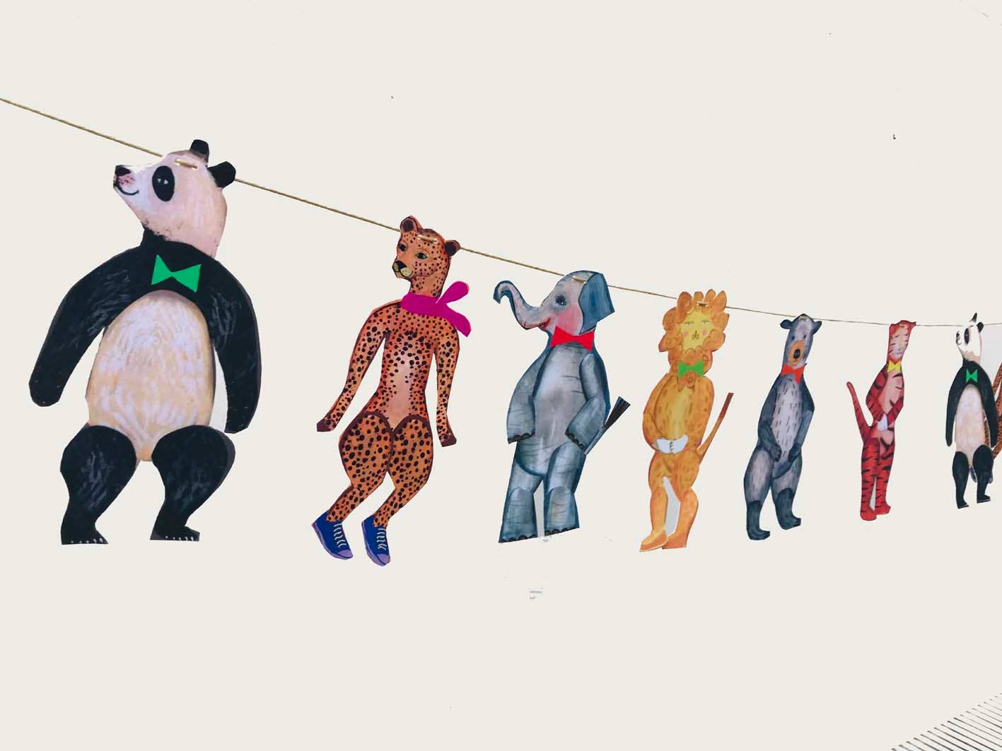 Large Animal Parade Garland