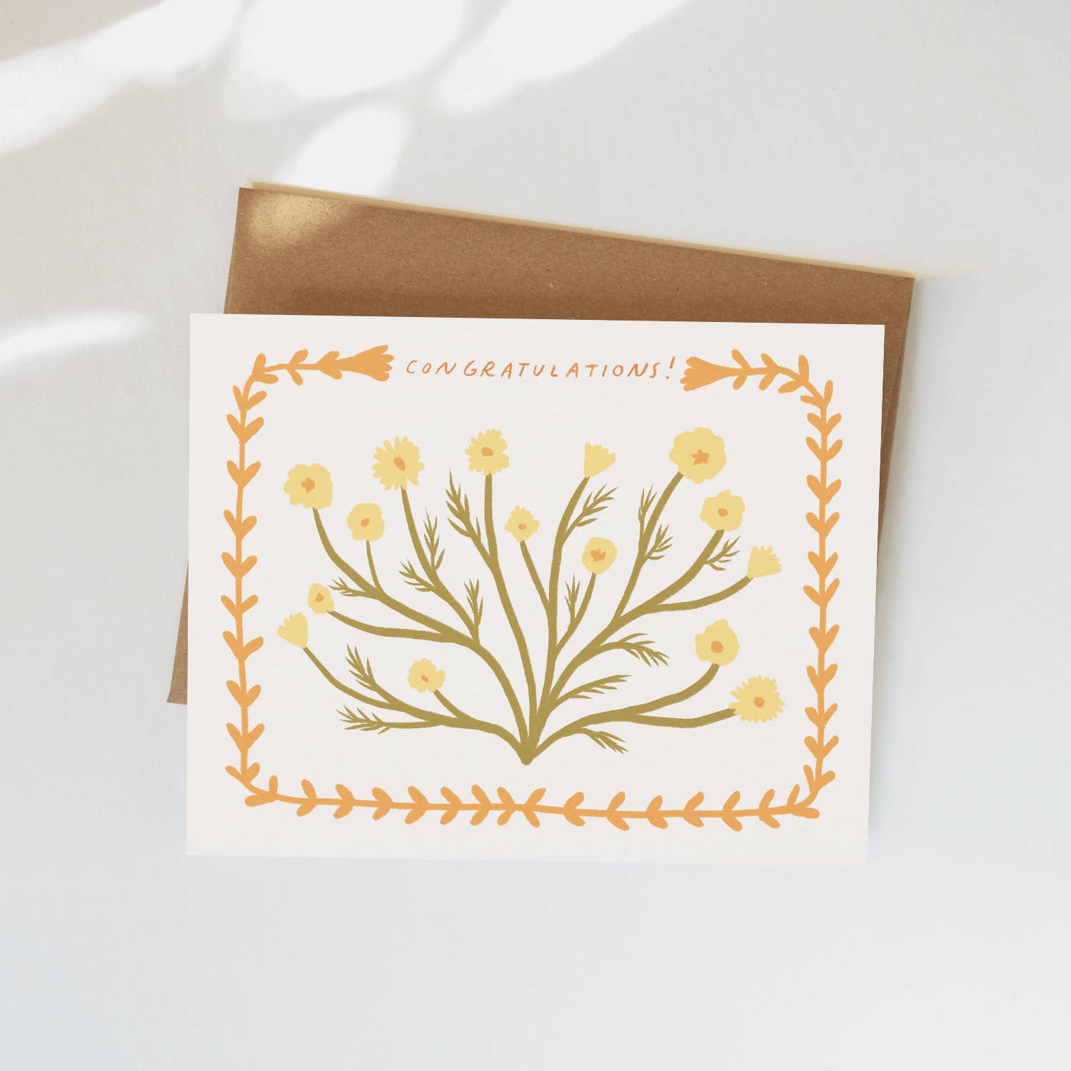 Chamomile Congratulations Card