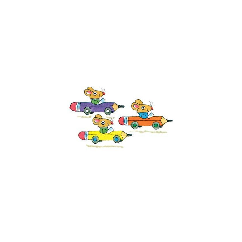Pencil Cars Tattoo Pair