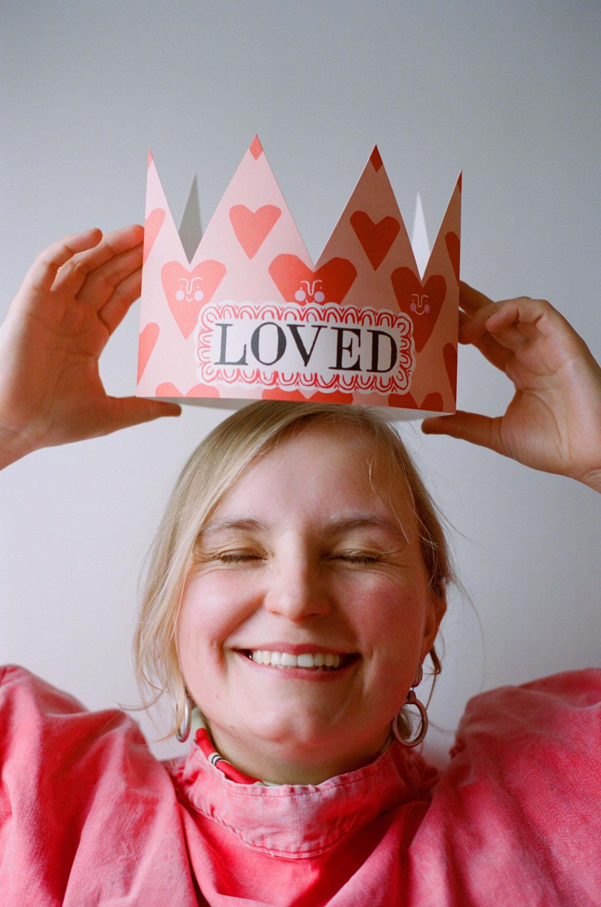 Loved Party Hat Card