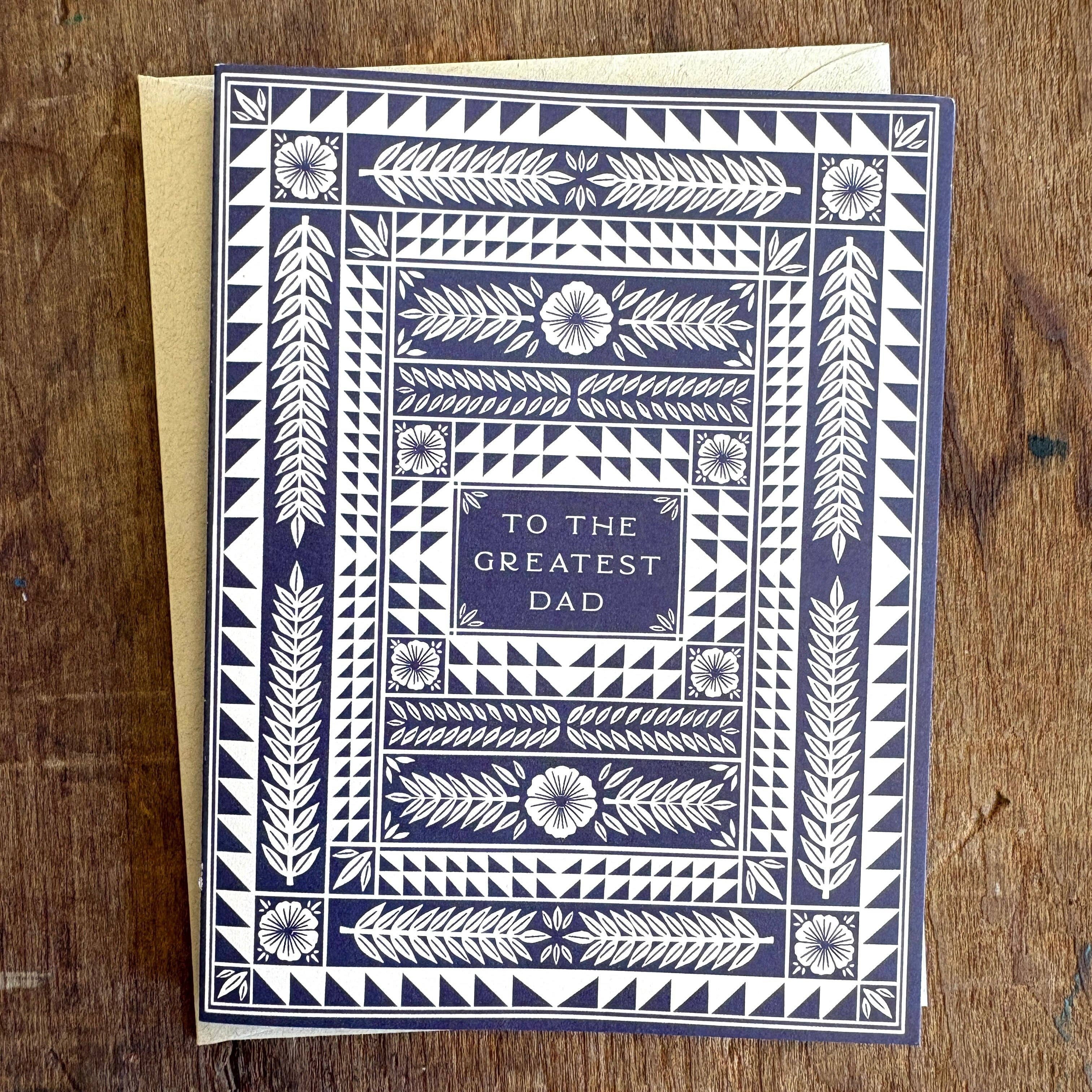 "To The Greatest Dad" Greeting Card