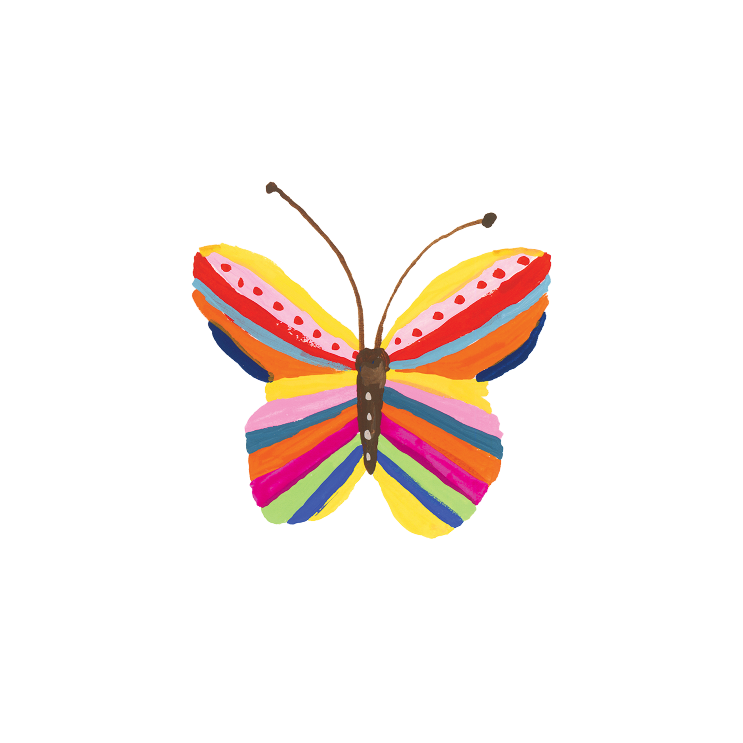 Rainbow Butterfly Tattoo Pair