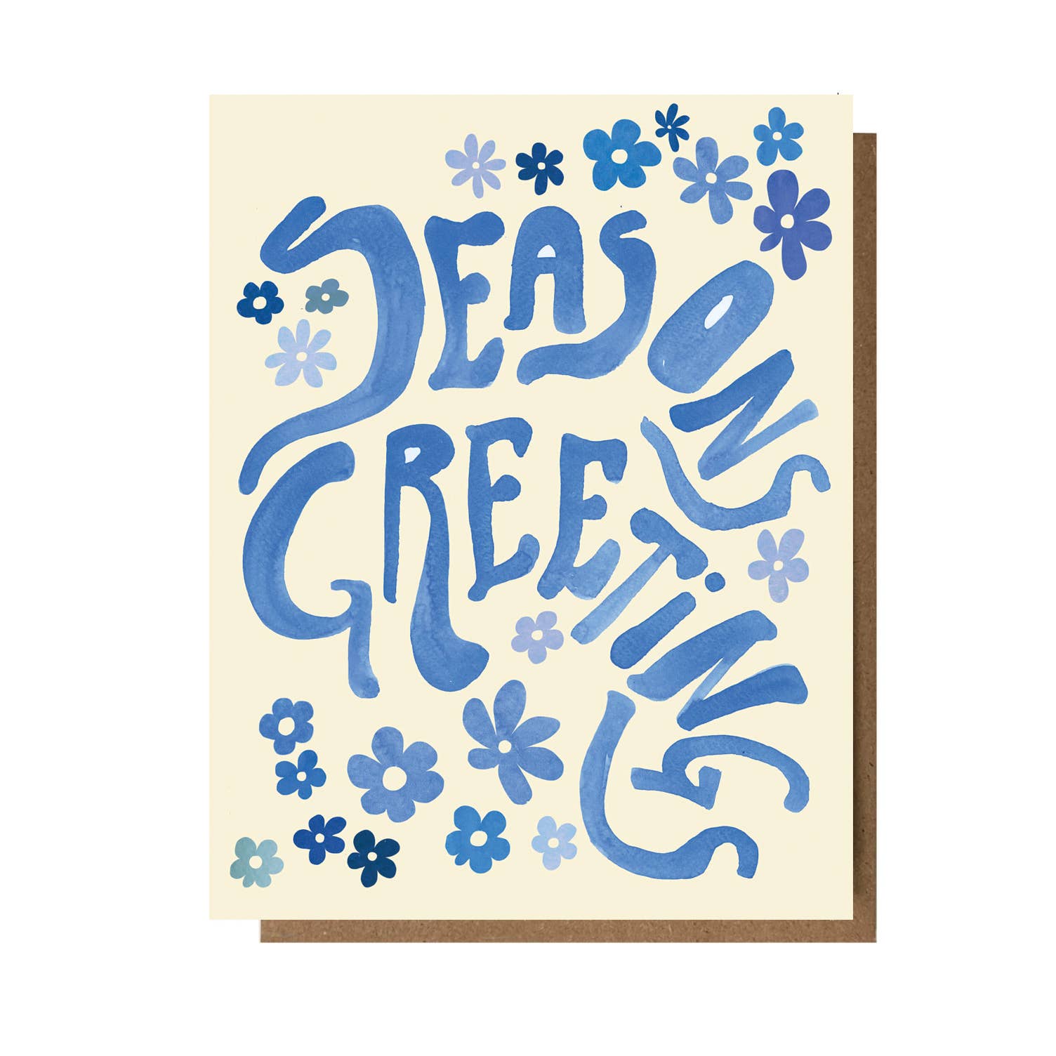 Seasons Greetings Flower Card