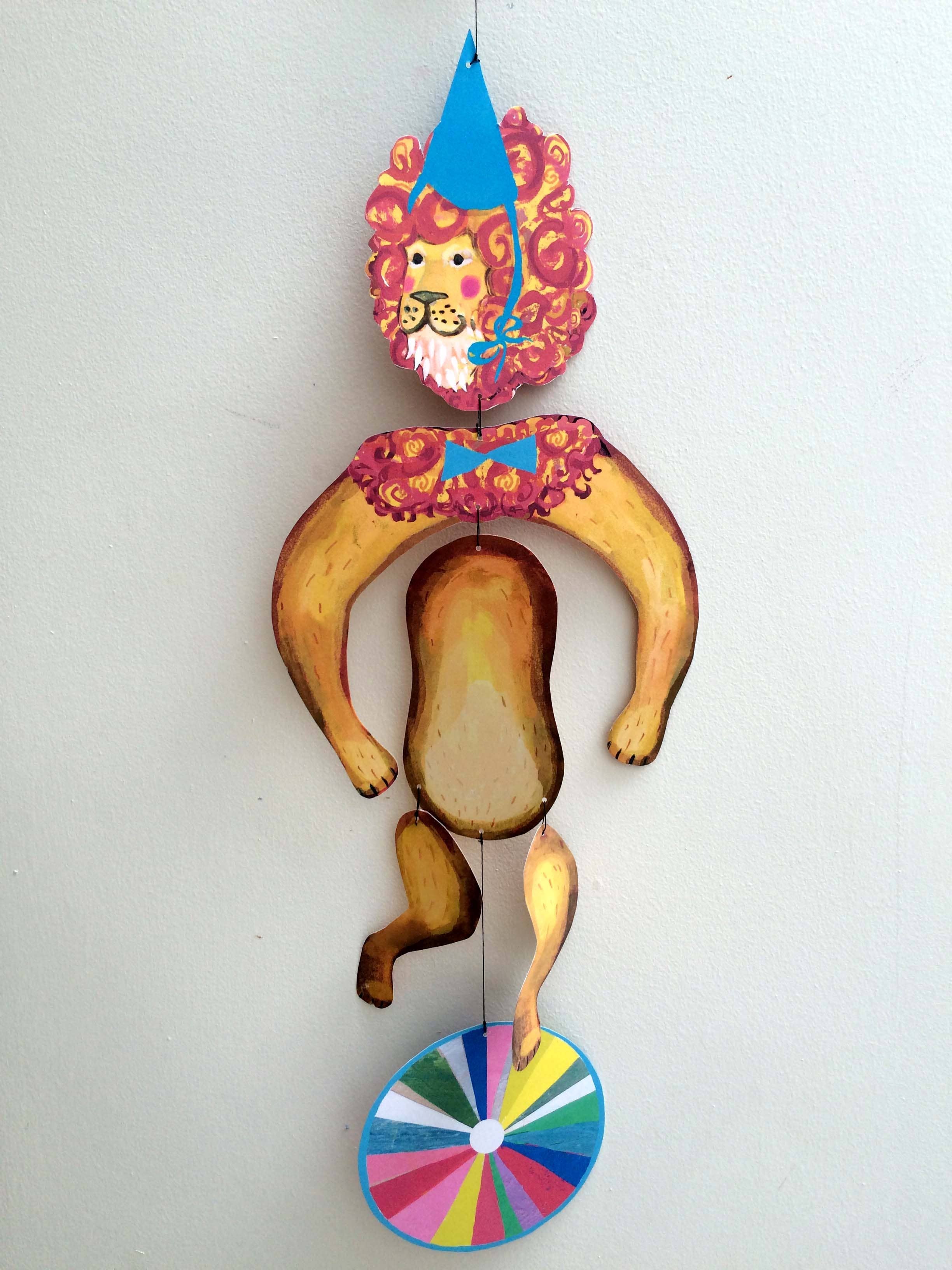 Nursery Cirucus Lion Kinetic Mobile