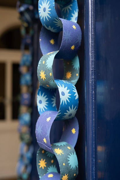 BLUE &amp; YELLOW PAPER CHAIN KIT