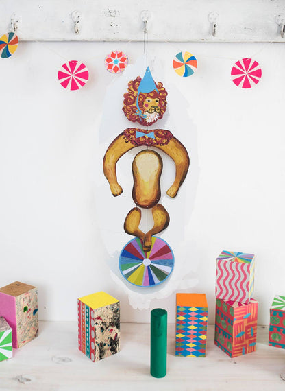 Nursery Cirucus Lion Kinetic Mobile