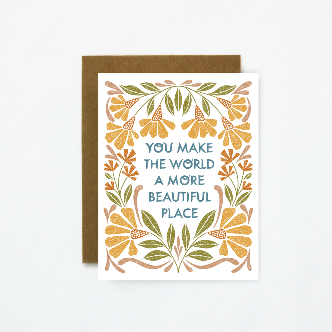 Beautiful World-Friendship Greeting Card 