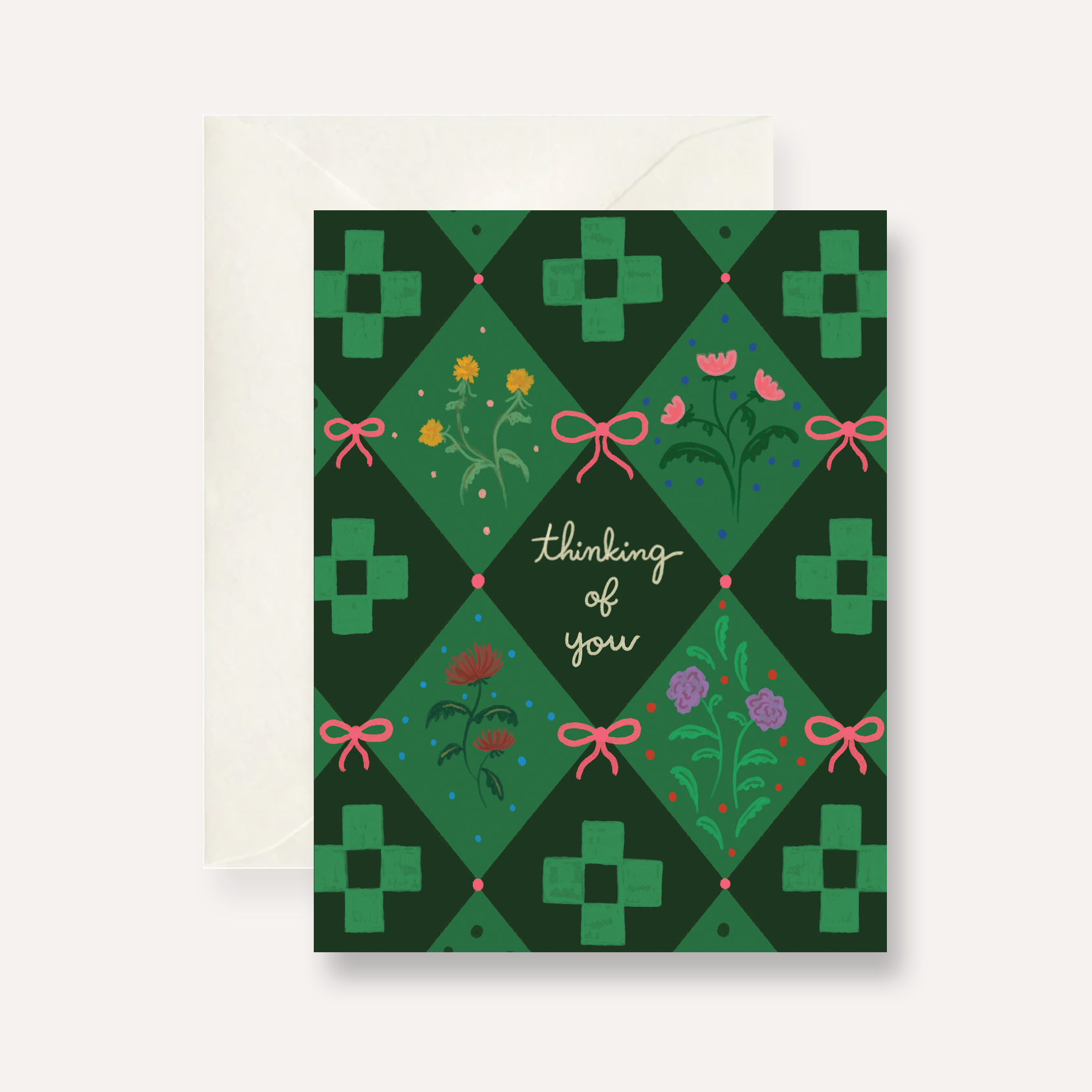 Thinking of You Quilted Greeting Card