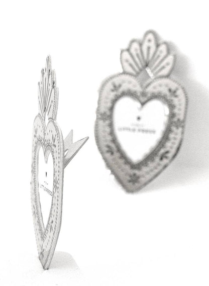 Mini Silver Heart Frame