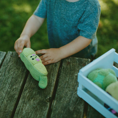 Green Peapod Rattle