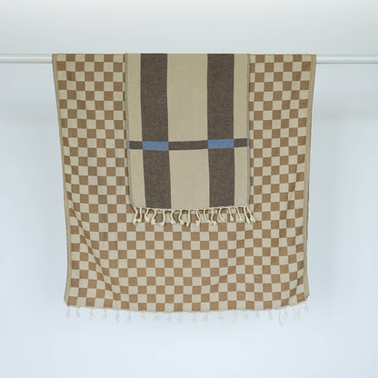 CHECK TURKISH TOWEL / OAT