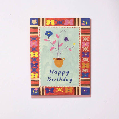Flower Pot Birthday Card