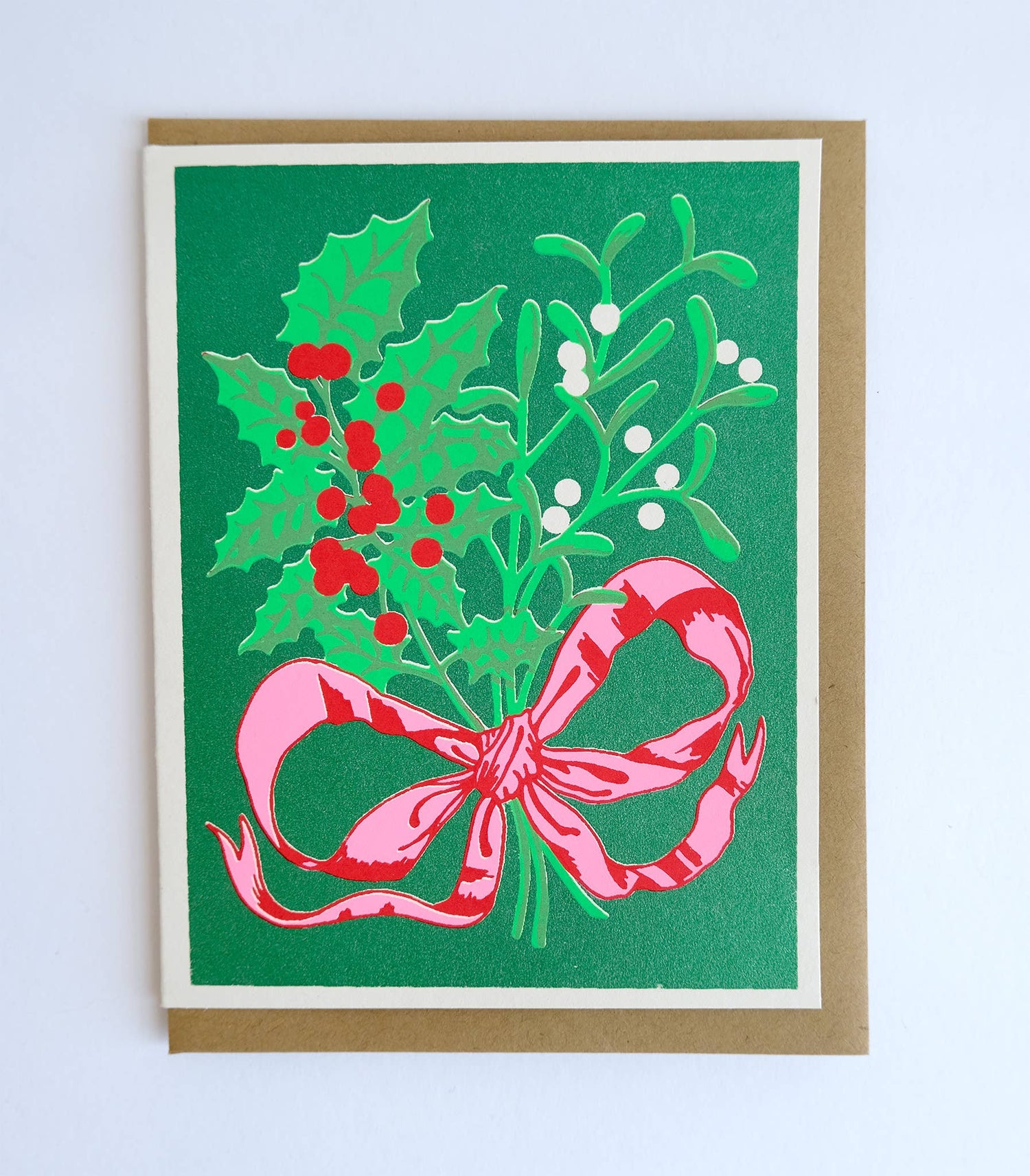 Holly and Mistletoe Card