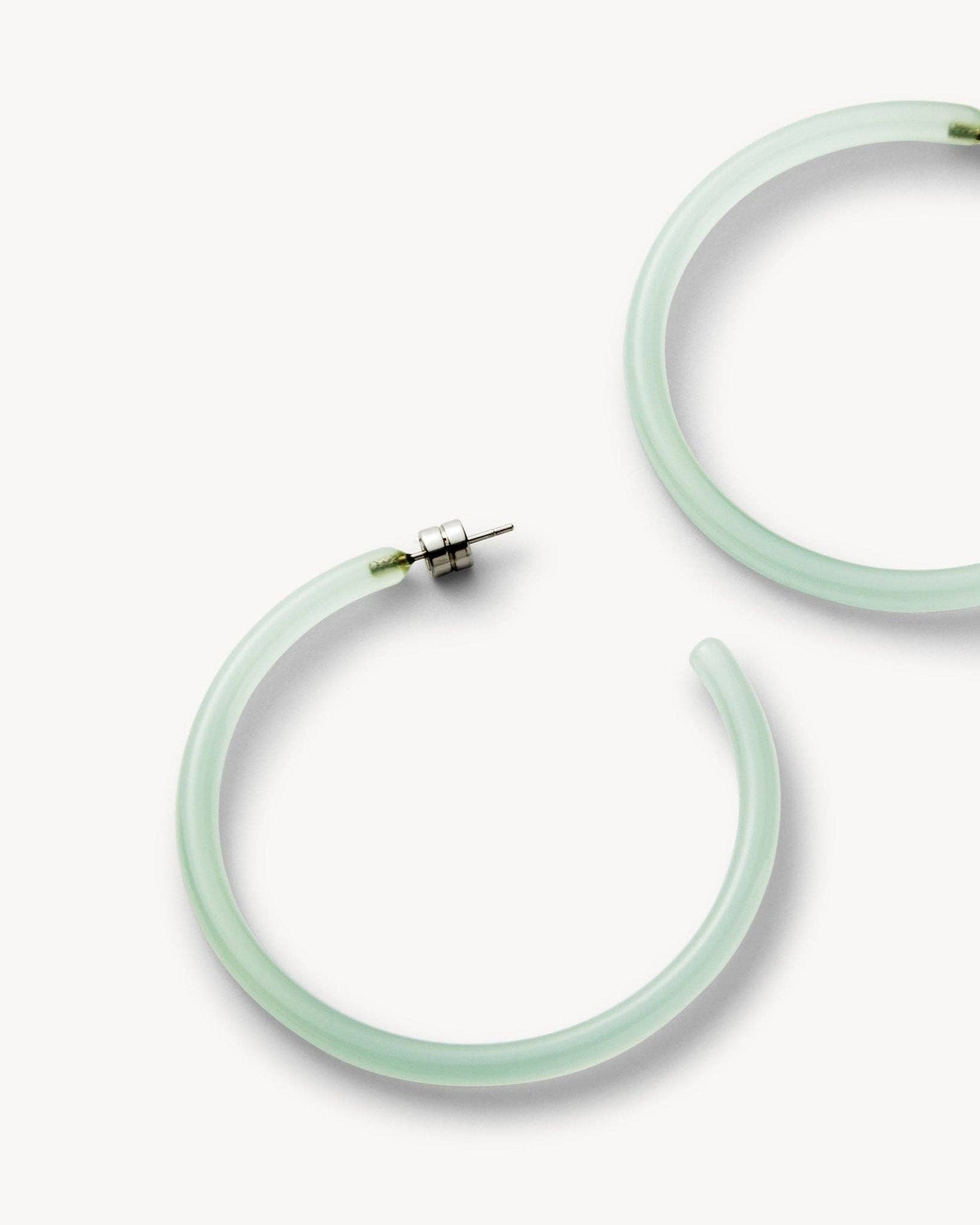 Large Hoops in Sea Glass