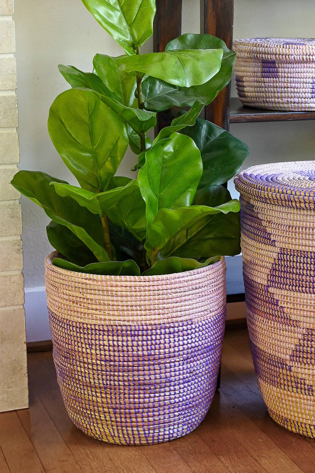 Lavender &amp; Purple Bath Bin Basket
