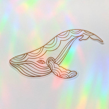 Whale Suncatcher // Rainbow Making Sticker