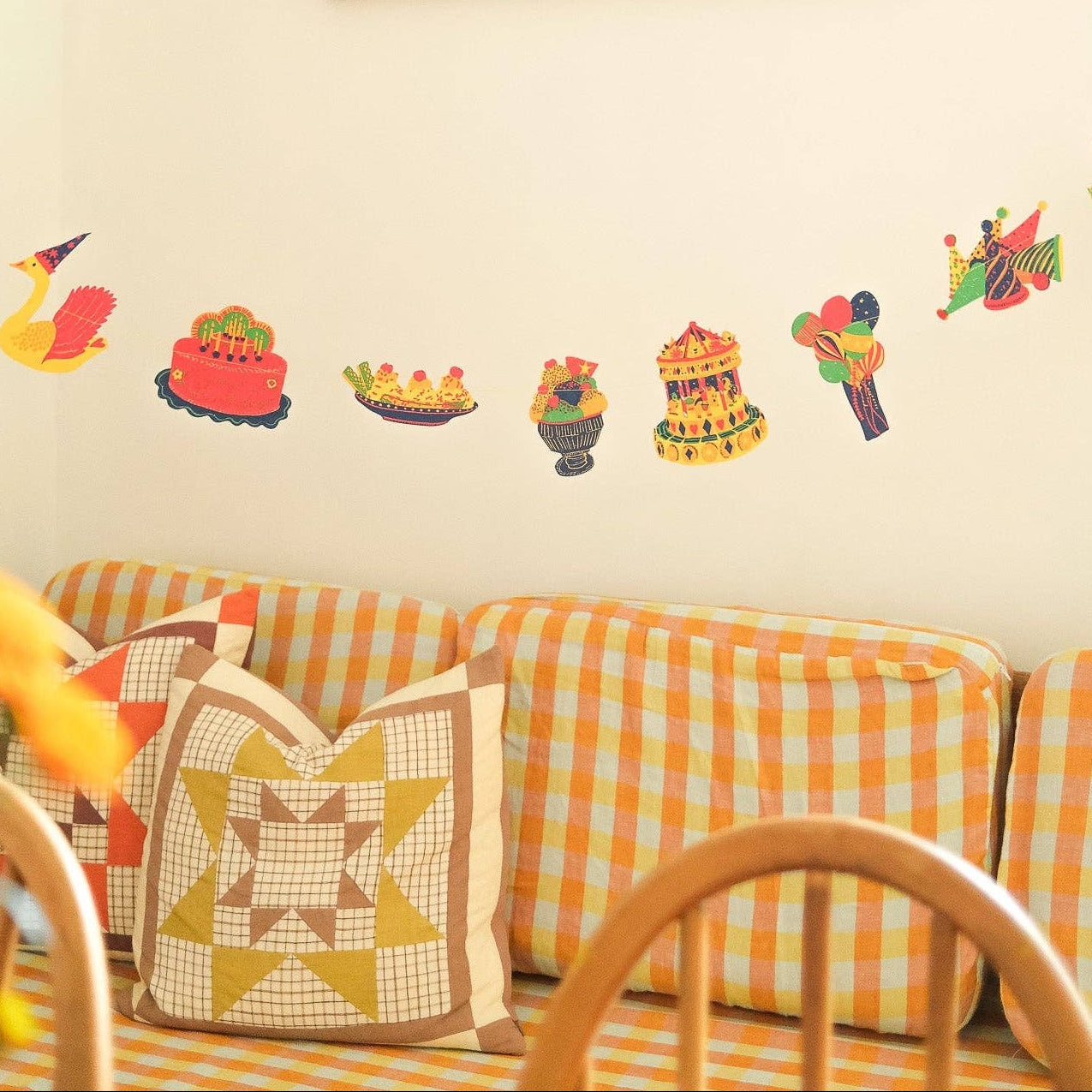 Birthday Party Sewn Garland
