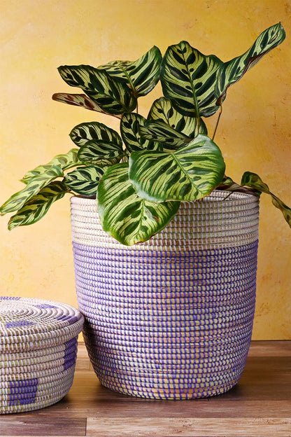 Lavender &amp; Purple Bath Bin Basket