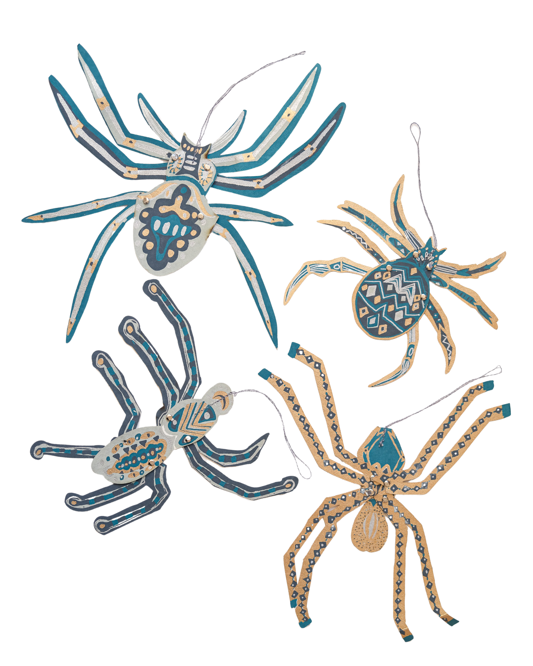 Hanging Spider Paper Ornaments