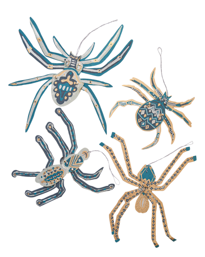 Hanging Spider Paper Ornaments