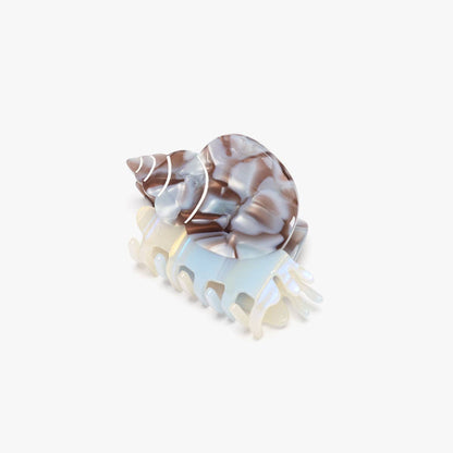 Blue Whelk Claw - Acetate Sea Snail Shell Hair Clip