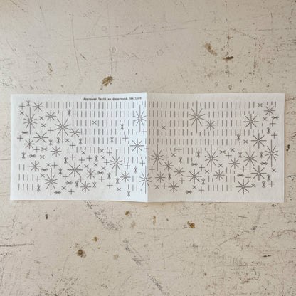 Visual Mending Embellishment Transfer - Stars