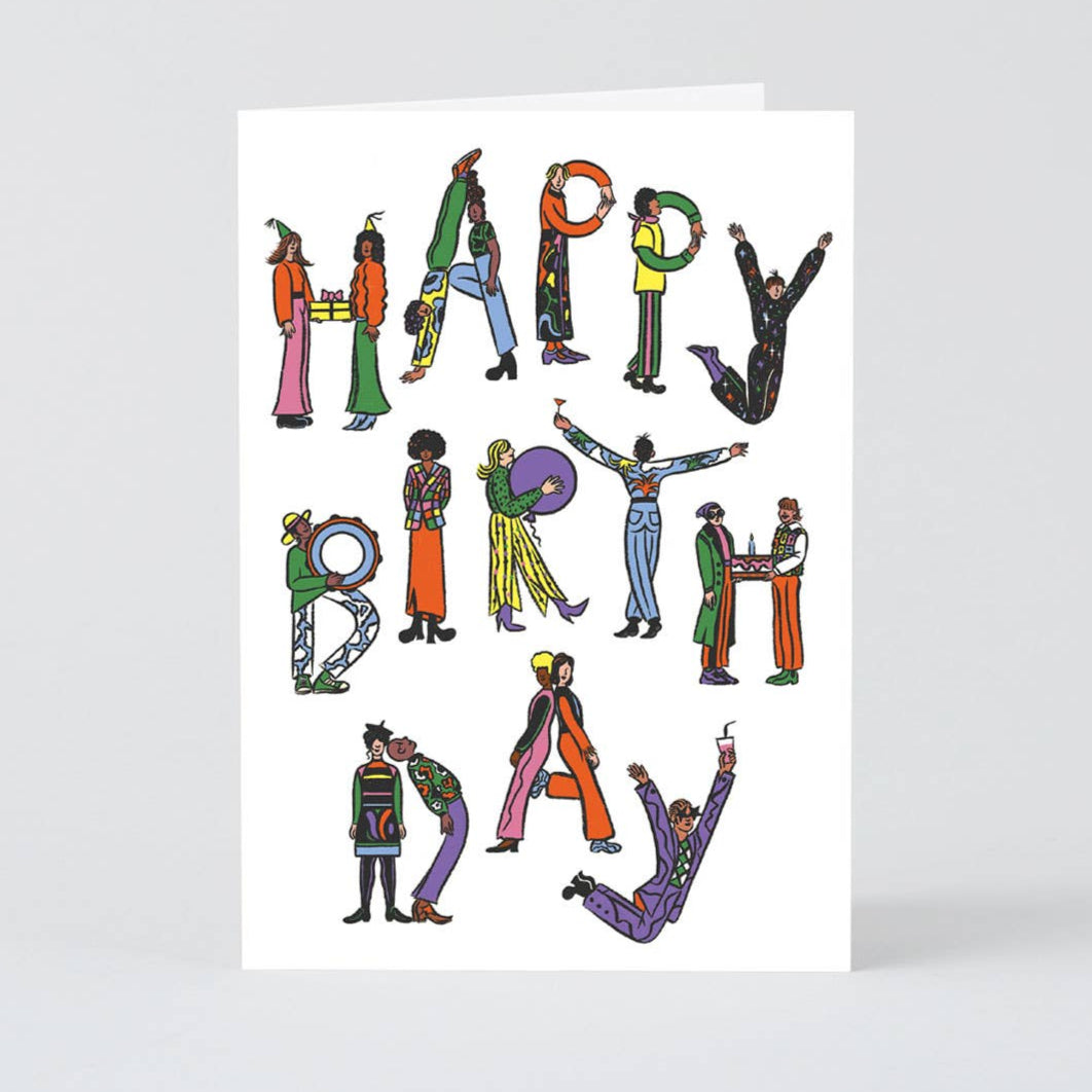 Happy Birthday People Greetings Card