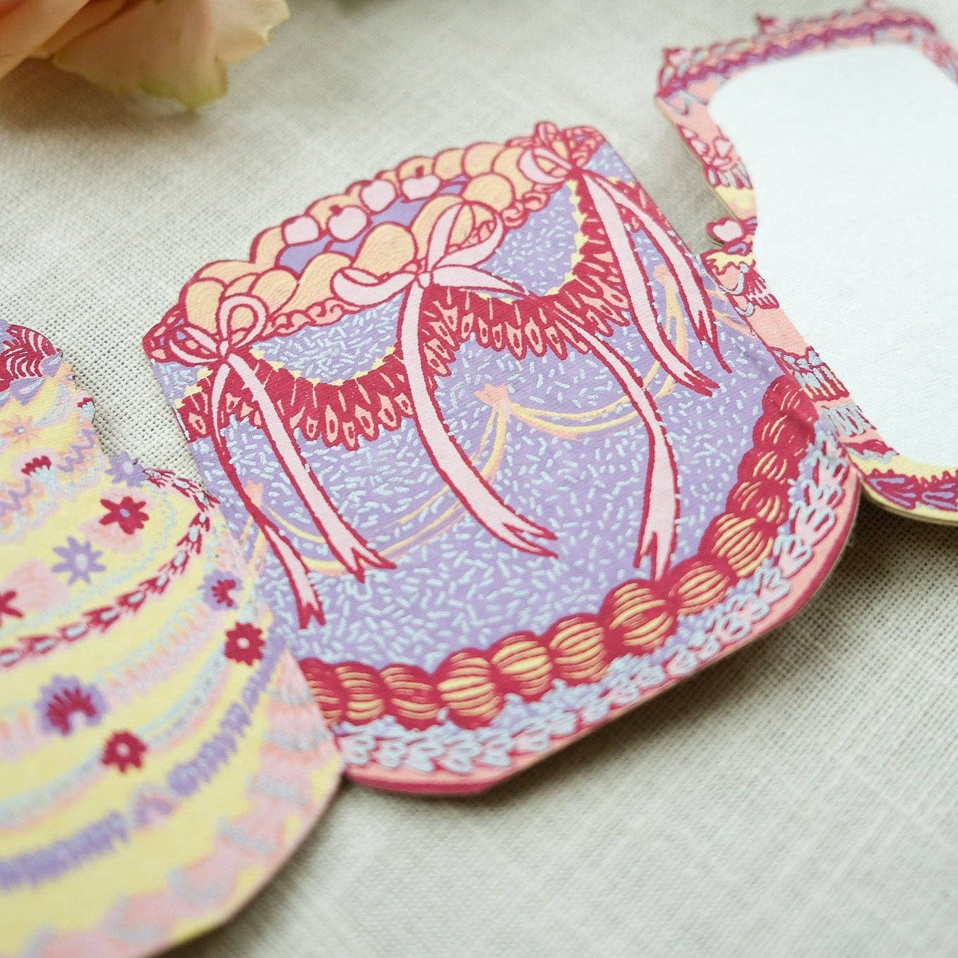 Birthday Cake Concertina Greeting Card