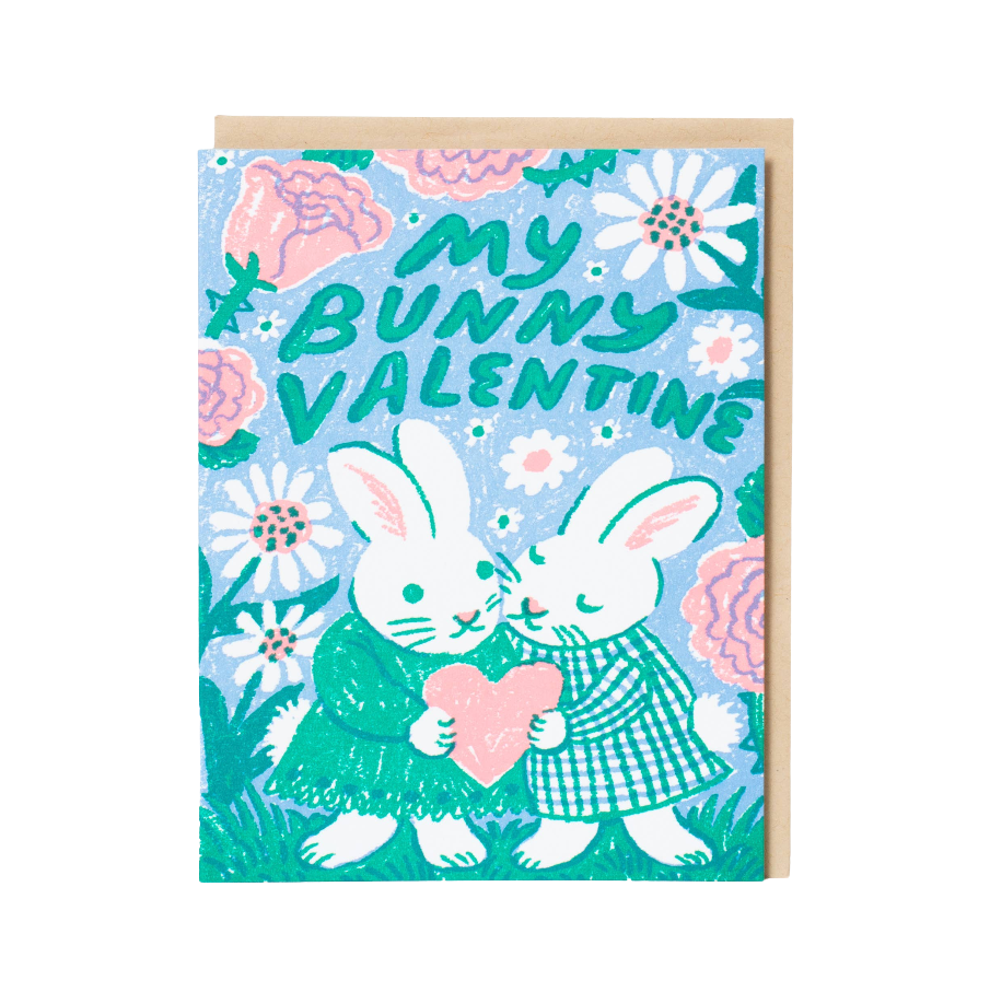 Bunny Valentine Greeting Card