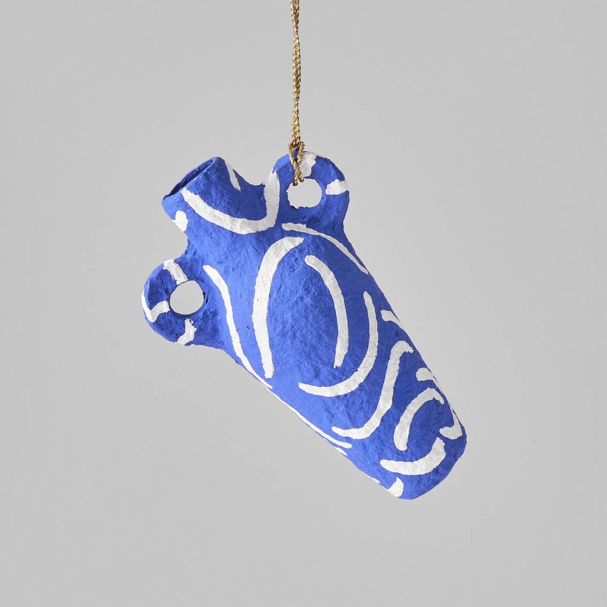Blue Wave Vase Hanging Ornament